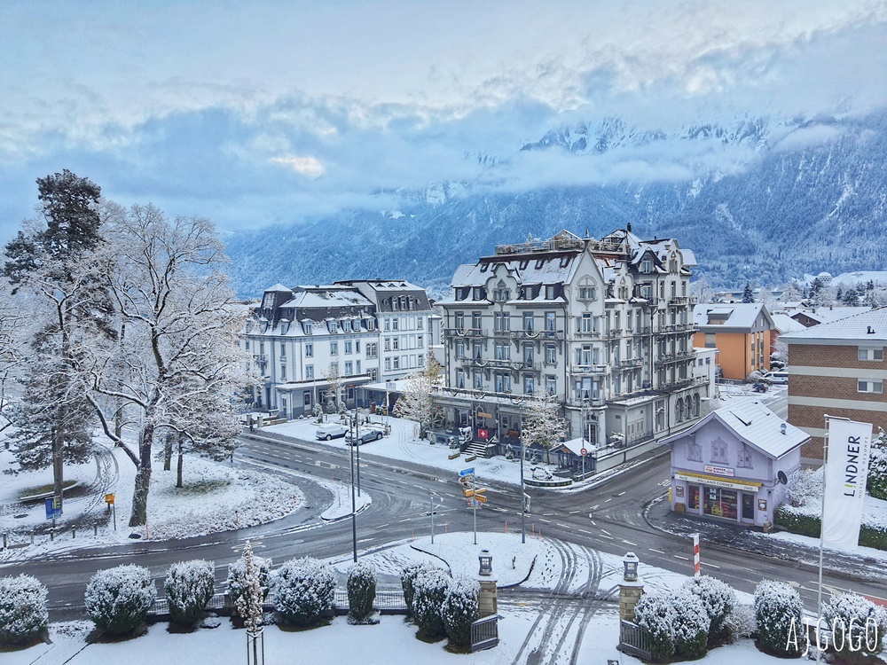 因特拉根飯店推薦：貝烏里瓦奇林德納大酒店 Hotel Beau Rivage Interlaken 經典雙人房、早餐分享