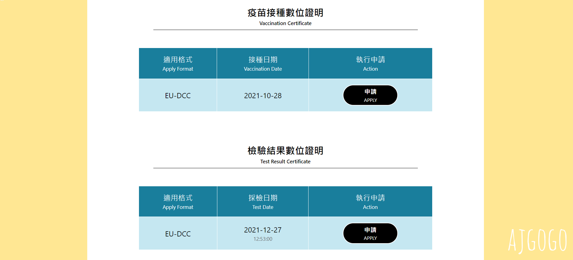 申請數位疫苗證明 入境歐洲歐盟、瑞士、英國、新加坡、泰國適用