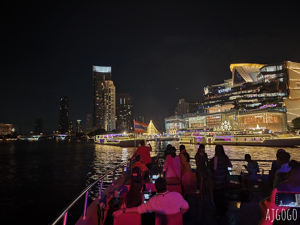 曼谷 白蘭花號遊船夜遊湄南河 泰式料理啤酒吃到飽 有傳統舞蹈與人妖表演