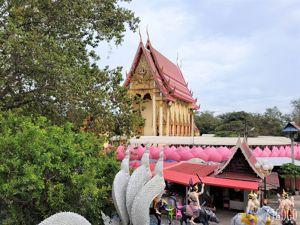 泰國最高佛像 Wat Muang 紅統廊曼寺的巨大金佛