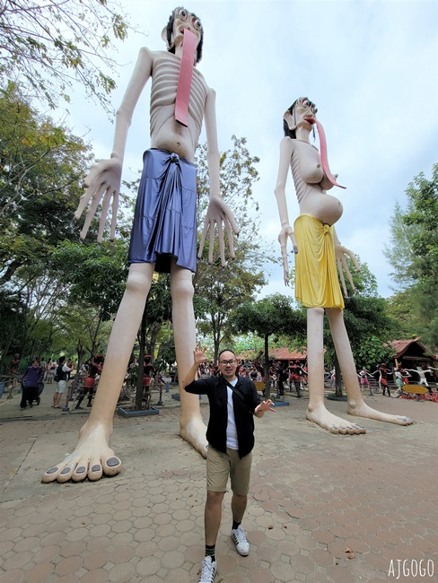 泰國最高佛像 Wat Muang 紅統廊曼寺的巨大金佛