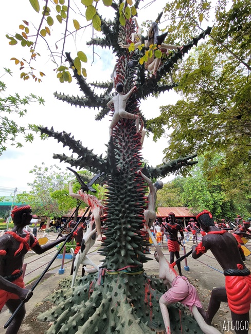 泰國最高佛像 Wat Muang 紅統廊曼寺的巨大金佛