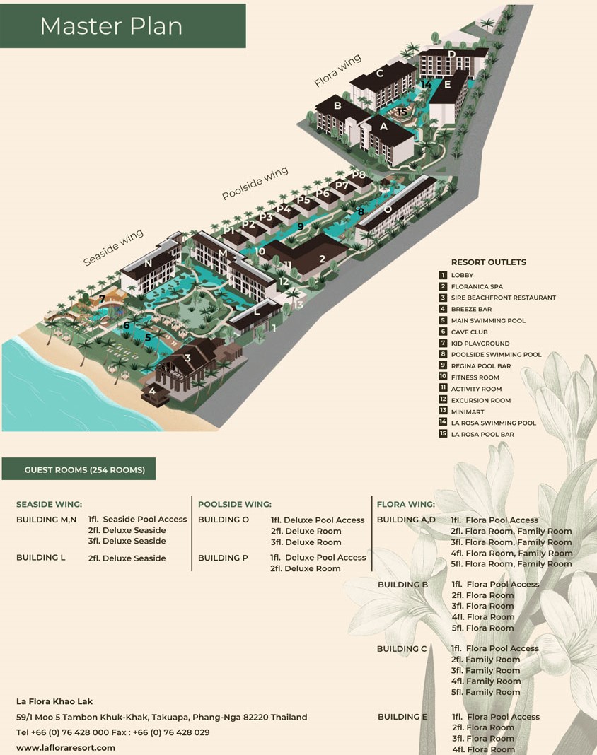 考拉拉弗洛拉飯店 La Flora Khao Lak 融和泰南風光的天然系渡假村