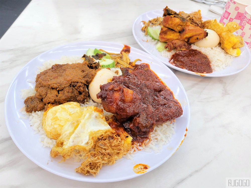 吉隆坡美食推薦 吉隆坡人氣最高的椰漿飯 Nasi Lemak Wanjo Kg Baru 辣死你媽