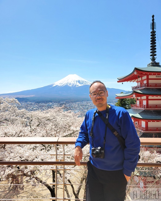 新倉山淺間公園展望台 忠靈塔、富士山、滿山櫻花