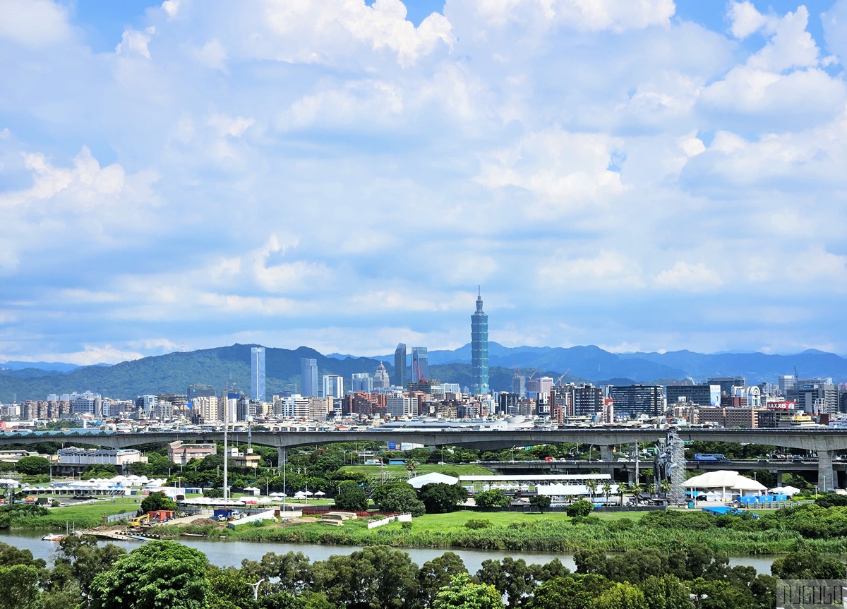 第一夫人咖啡 台北景觀咖啡廳 遠眺信義區天際線與松山機場