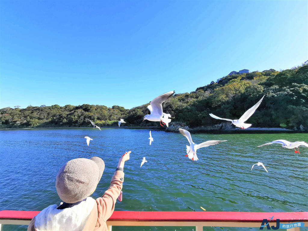 （靜岡松濱景點）濱名湖遊船 餵海鷗、搭館山寺纜車飛去大草山展望台與八音盒博物館、藤田鰻魚浜松店